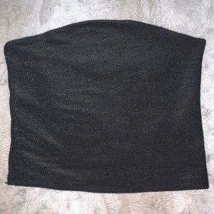 Target Wild Fable Sparkly / Shimmer Black Tube Top Size Small